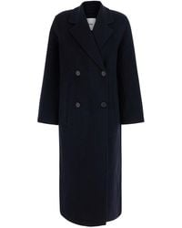 IVY & OAK - 'Clara' Double-Breasted Coat With Notched Revers And Long - Lyst