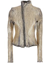 Rick Owens - Giacca 'Gary' Con Chiusura Con Zip Asimmetrica E Effetto Vi - Lyst