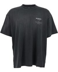 Represent - 'Revere Manor' T-Shirt With Logo Lettering On The Front And Maxi Print On The Rear - Lyst