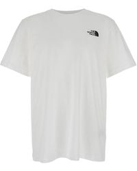 The North Face - T-Shirt With Logo Printed On The Front And Maxi L - Lyst
