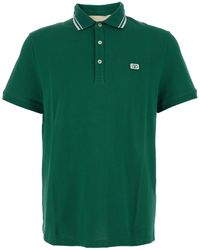 Valentino - Polo Shirt With Classic Collar With Stirped Detail And - Lyst