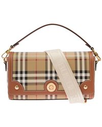 Burberry - 'The Note Bag' With All-Over Check Pattern - Lyst