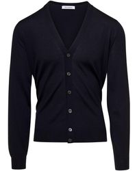 GAUDENZI - Cardigan Con Scollo A V A Maniche Lunghe - Lyst