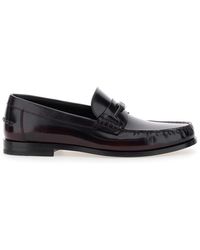 Ferragamo - 'Harry' Loafers With Almond Toe And Logo Plaque Detail - Lyst