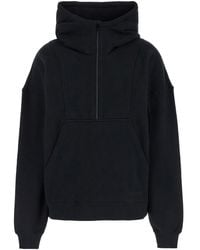 Saint Laurent - Half-Zip Hoodie - Lyst