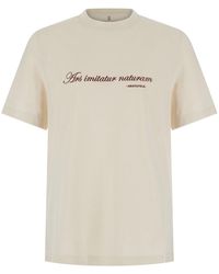 Brunello Cucinelli - Embroidered Graphic T-Shirt With Printed Detail - Lyst