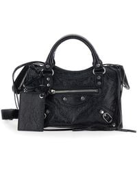 Balenciaga - 'Le City Bag' Mini Handbag With Adjustable And Remova - Lyst