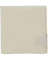 Emporio Armani - Pocket Square Virgin Wool Cream - Lyst