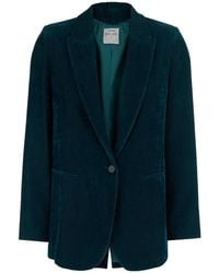 forte_forte - Striped Velvet Blazer - Lyst
