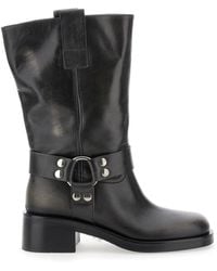 Strategia - Ankle Boots With Studs And Ring - Lyst