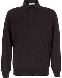 Kangra - Polo 4 Bott. F.14Gg With Polo Collar And Long Sleeves - Lyst