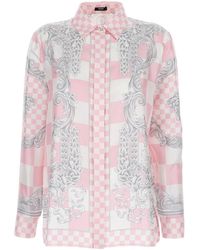 Versace - Shirt With Baroque Print - Lyst