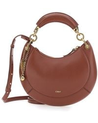 Chloé - Chloé 'Banana' Handbag With Adjustable And Removable Shoulder Strap And Logo Charm On The Front - Lyst