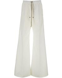 Rick Owens - 'Belas' Pants With Drawstring Waist And Logo Patch On The Side - Lyst