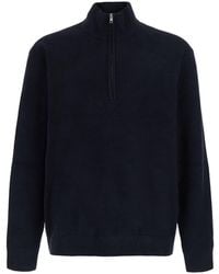 NN07 - Sweater With Turtleneck And Half Zip Closure On The Front I - Lyst