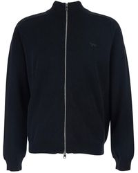 Maison Kitsuné - Sweatshirt With High Neck And Logo Embroidery On The Front - Lyst