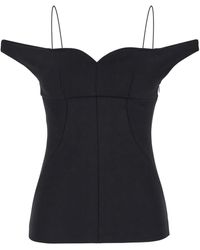 Philosophy Di Lorenzo Serafini - Off Shoulder Top With Sweetheart Neck - Lyst