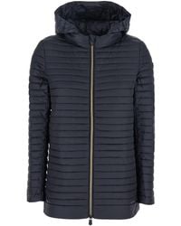 Save The Duck - 'Alima' Down Jacket With Tone-On-Tone Logo Patch O - Lyst