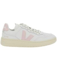 Veja - 'V90' Sneaker With Side Logo And Perforated Toe - Lyst