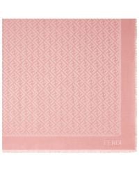 Fendi - Scarf With All-Over Ff Pattern - Lyst