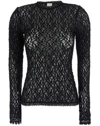 Isabel Marant - Long-Sleeved Top Brany-Gb Tech Fabric Tops - Lyst