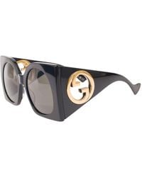 Gucci - 'Gg1254S' Square Sunglasses With Interlocking G Cut-Out In - Lyst