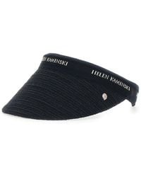 Helen Kaminski - 'Carter' Hat With Wide Brim With Logo - Lyst