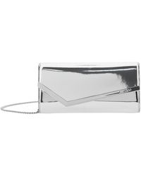 Jimmy Choo - Clutch 'Emmie' A Busta Con Logo Lettering Sul Fronte E Trac - Lyst