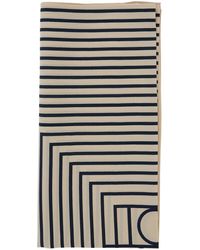 TOTEME - Square Scarf With Logo Print - Lyst