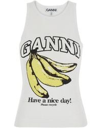 Ganni - Knit Top - Lyst