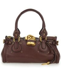 Chloé - Borsa A Tracolla 'Paddington' Con Lucchetto Oversize E Fibbie A - Lyst