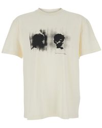 Tonywack - Crew Neck T-Shirt With Front Print - Lyst