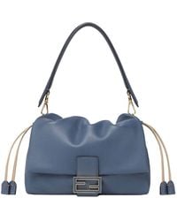 Fendi - 'Mamma Baguette Medium' Shoulder Bag With Ff Closure On The - Lyst
