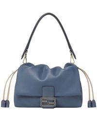 Fendi - Borsa A Spalla 'Mamma Baguette Media' Con Chiusura Ff Sul Fronte - Lyst