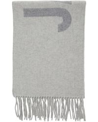 Jacquemus - Sciarpa 'L'Echarpe Con Maxi Logo Lettering E Orlo - Lyst
