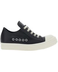Rick Owens - Low Top Sneakers With Round Toe - Lyst