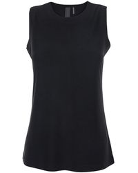 Norma Kamali - Top Round Neck Sleeveless - Lyst