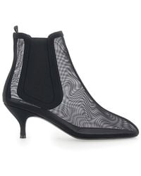Alaïa - Ankle Chelsea Boots With Heel - Lyst