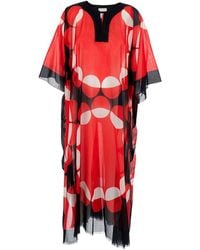 Dries Van Noten - 'Cartland' Kaftan With Kimono Sleeves And A - Lyst