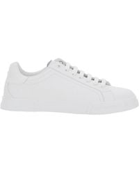 Dolce & Gabbana - 'Portofino Light' Sneakers With Logo Patch On The Tongue And Tonal Logo Lettering On The Heel - Lyst