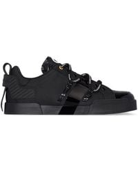 Dolce & Gabbana - Sneakers in pelle nera - Lyst