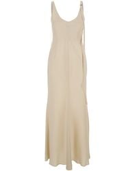 Sportmax - 'Unione' Long Dress With V-Neck And Adjustable Straps - Lyst