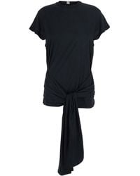 TOTEME - Top With Round Neckline And Waist Knot - Lyst