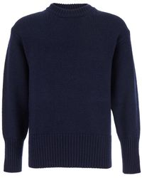 Kangra - Crew Neck Jumper With Ribbed Design - Lyst