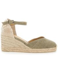 Castañer - 'Chiarita' Wedges With Almond Toe And Ankle Strap Closu - Lyst