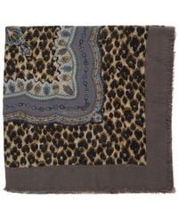 Etro - Sciarpa Aida Con Motivo Multicolore - Lyst