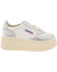 Autry - And Low Top Platform Sneakers With Logo - Lyst