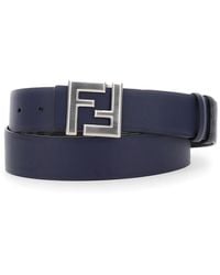 Fendi - Cintura Reversibile Con Fibbia Ff - Lyst