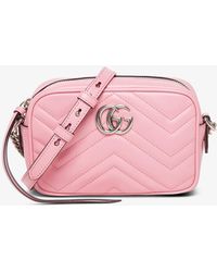 small gg marmont 2.0 matelassé leather shoulder bag