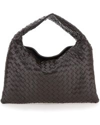 Bottega Veneta - Borsa A Spalla 'Hop Piccola' Con Motivo Intrecciato In - Lyst